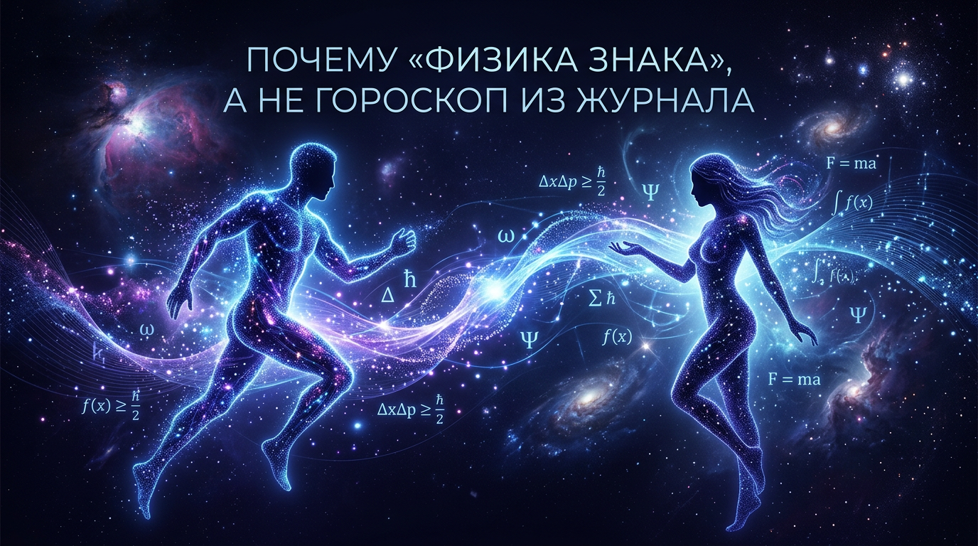 Почему «физика знака», а не гороскоп из журнала